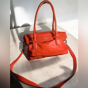 Kate Spade Red  Leather Tote SHOULDERBAG